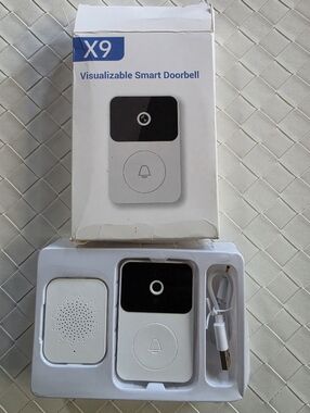 X9 Visualizable Smart Wireless Video Audio Doorbell with Chime - New in Box